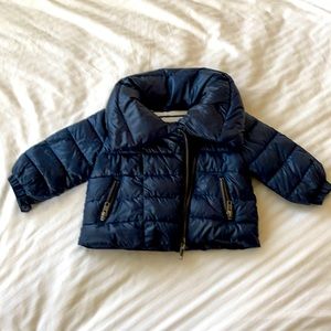 Gap puffer jacket neutral boy/girl 12-18 M